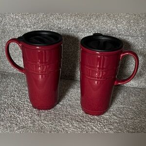 Longaberger Ceramic Travel Mugs